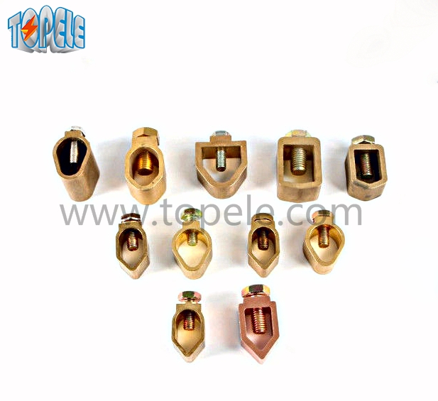 Brass Earth Rod Clamp Electrical Wire Clip For Grounding Connector Use Brass Earth Rod Clamp Electrical Wire Clip For Grounding Connector Use