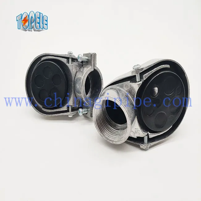 Jeu de capuchon d'entrée de service de type Ccew de type fileté