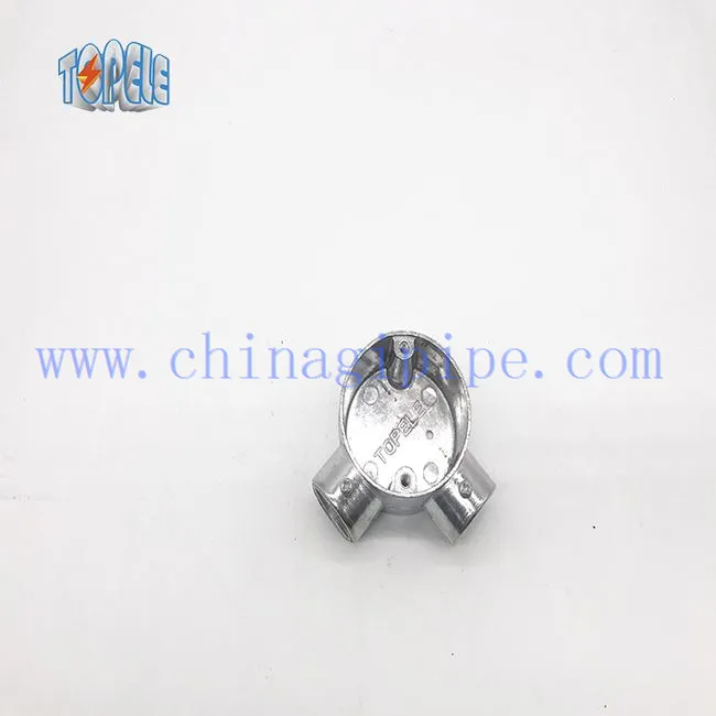 Angle Way BS 4568/BS 31 Boîte circulaire en aluminium