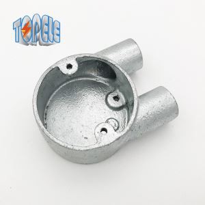 Boîte de jonction de conduit 20mm 25mm Branch 2 Way U Shape