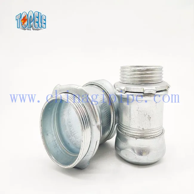 Type de compression du connecteur EMT en acier